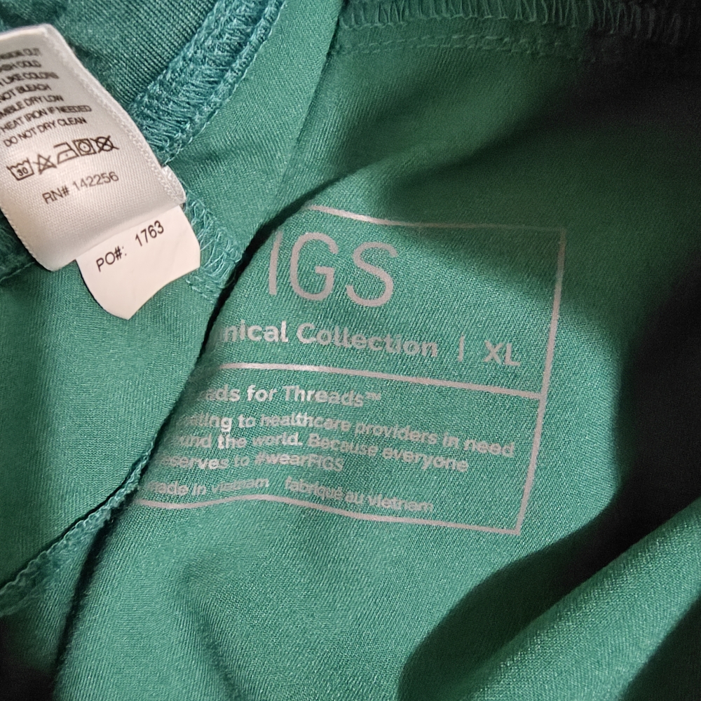 Figs Women's Scrub Pants in Teal - Picture 4 of 4